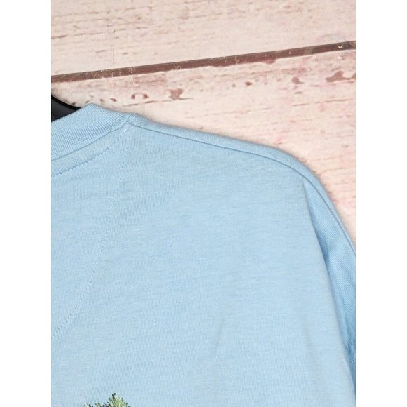 Paradise Shores Cotton XL 5011 Geyser Lei Over Charters Teal Blue T Shirt - Picture 16 of 16